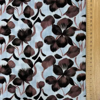 Viszkóz lenvászonnal Lotus design A digital print