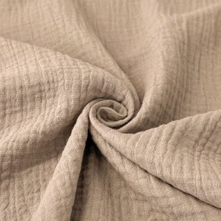 Dupla géz/muszlin 160 cm sand