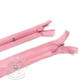 Cipzár 25 cm rejtett nem bontható pink
