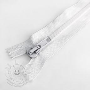 Fogazott cipzár bontható 70 cm white