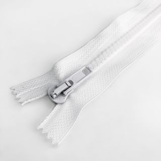 Fogazott cipzár bontható 70 cm white