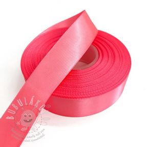 Kétoldalas szatén szalag 25 mm neon pink