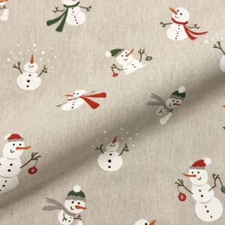 Dekorációs anyag Linenlook premium Xmas Happy Snowman