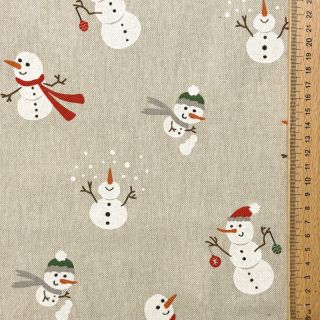 Dekorációs anyag Linenlook premium Xmas Happy Snowman