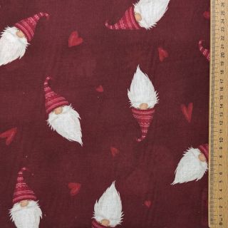 Pamutvászon Tomte Warm Heart
