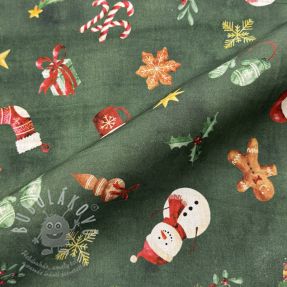 Pamutvászon Cosy Warm Xmas
