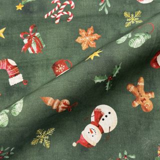 Pamutvászon Cosy Warm Xmas