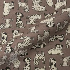 Dekorációs anyag Linenlook premium Dog Wildlife Art