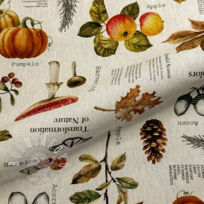 Dekorációs anyag premium Linenlook Fall Harvest Recipe digital print