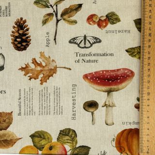 Dekorációs anyag premium Linenlook Fall Harvest Recipe digital print