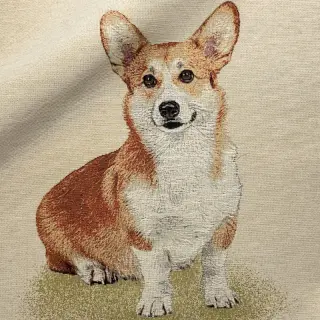 Dekorációs anyag GOBELIN PREMIUM Sitting Corgi Dog PANEL