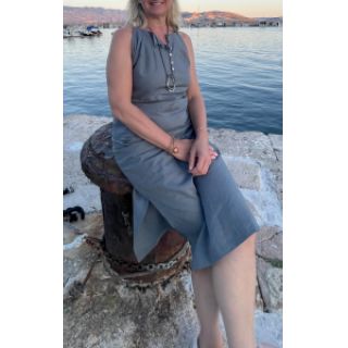 Lenvászon előmosott 170 g ocean green