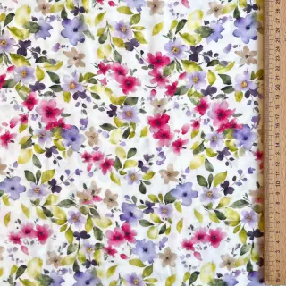 Viszkóz RADIANCE Flower Uma white digital print