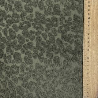 Frottír Animal skin dark green