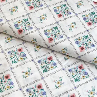 Pamutvászon Flowers Tara off white design A digital print