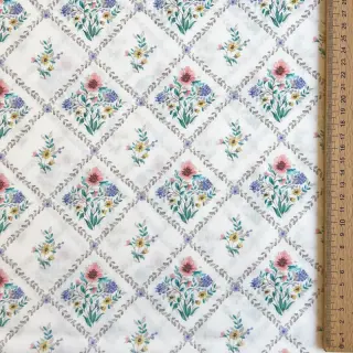 Pamutvászon Flowers Tara off white design A digital print