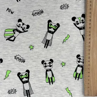 Jersey NEON Super heroes ecru melange