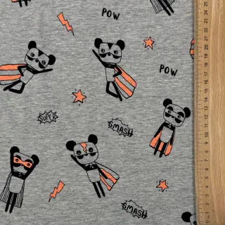 Jersey NEON Super heroes light grey melange