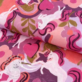 Jersey Unicorns mauve digital print