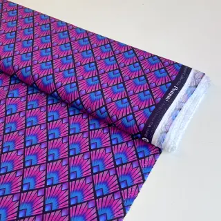 Viszkóz RADIANCE Graphic navy digital print