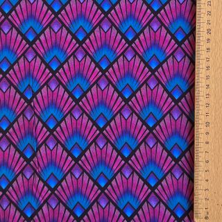 Viszkóz RADIANCE Graphic navy digital print