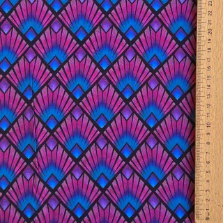 Viszkóz RADIANCE Graphic navy digital print