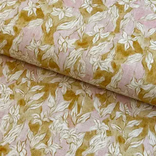 Viszkóz lenvászonnal CREPE Flowers Tomi digital print
