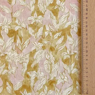 Viszkóz lenvászonnal CREPE Flowers Tomi digital print