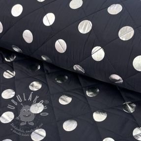 Steppelt anyag FOIL Dot navy