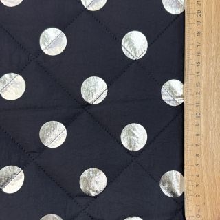 Steppelt anyag FOIL Dot navy