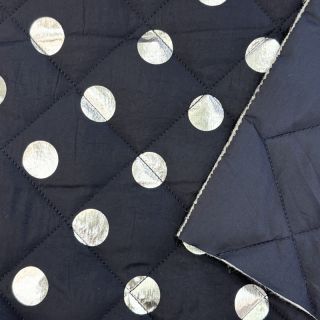 Steppelt anyag FOIL Dot navy