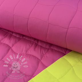 Steppelt anyag Graphic square pink lime