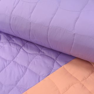 Steppelt anyag Graphic square lilac apricot