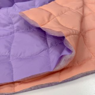 Steppelt anyag Graphic square lilac apricot