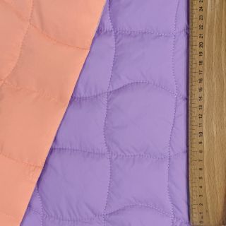 Steppelt anyag Graphic square lilac apricot