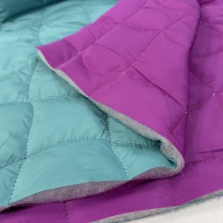 Steppelt anyag Graphic square cyan cerise