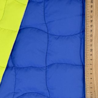 Steppelt anyag Graphic square cobalt lime