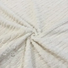 Műszőrme Stripes ecru