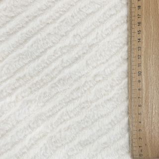 Műszőrme Stripes ecru