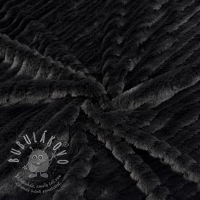 Műszőrme Stripes anthracite