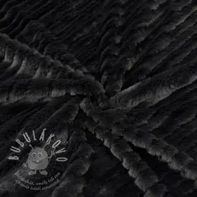Műszőrme Stripes anthracite
