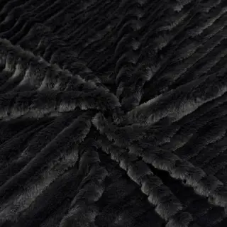 Műszőrme Stripes anthracite