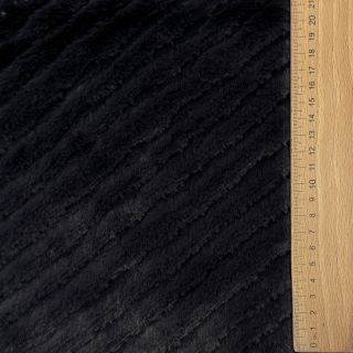 Műszőrme Stripes anthracite