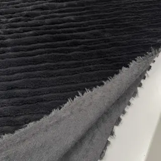 Műszőrme Stripes anthracite