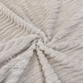 Műszőrme Stripes beige