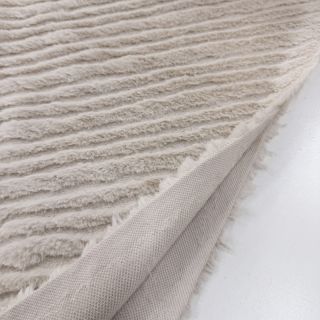 Műszőrme Stripes beige