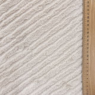 Műszőrme Stripes beige