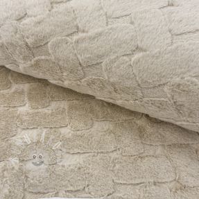 Műszőrme Abstract ecru