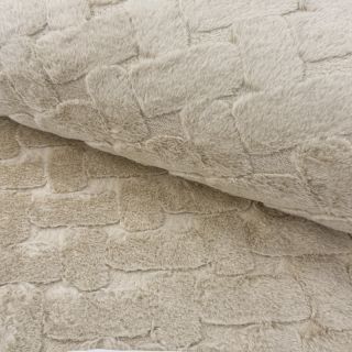 Műszőrme Abstract ecru
