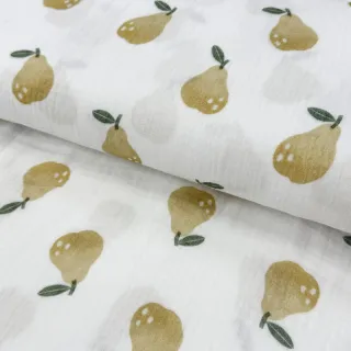 Dupla géz/muszlin Pears design B digital print